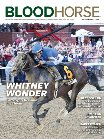 BloodHorse: September 2026 print magazine